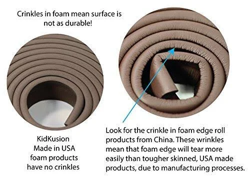Kidkusion - Fireplace Bumper Pad Brown - 3" x 3"