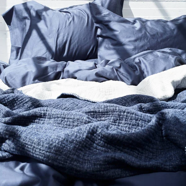 Coyuchi Cozy Cotton Organic Blanket - Moonlight Blue, King