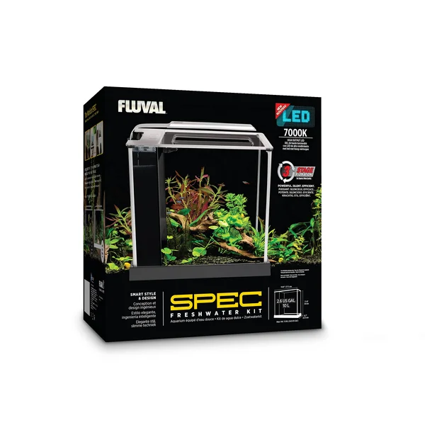 Fluval Spec III Aquarium Kit - 2.8 Gallon - Black
