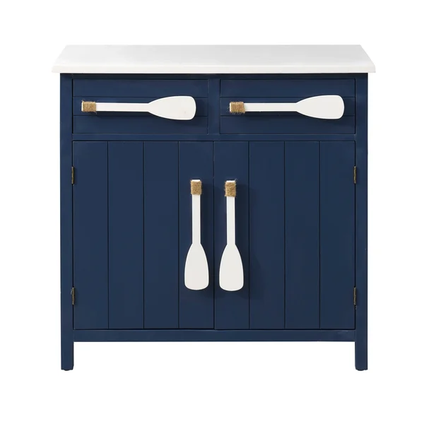 Coast to Coast Two Drawer Two Door Cabinet - Blue 51512