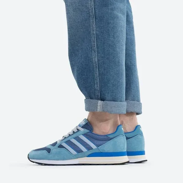 Adidas ZX 500 (Blue, Beige)