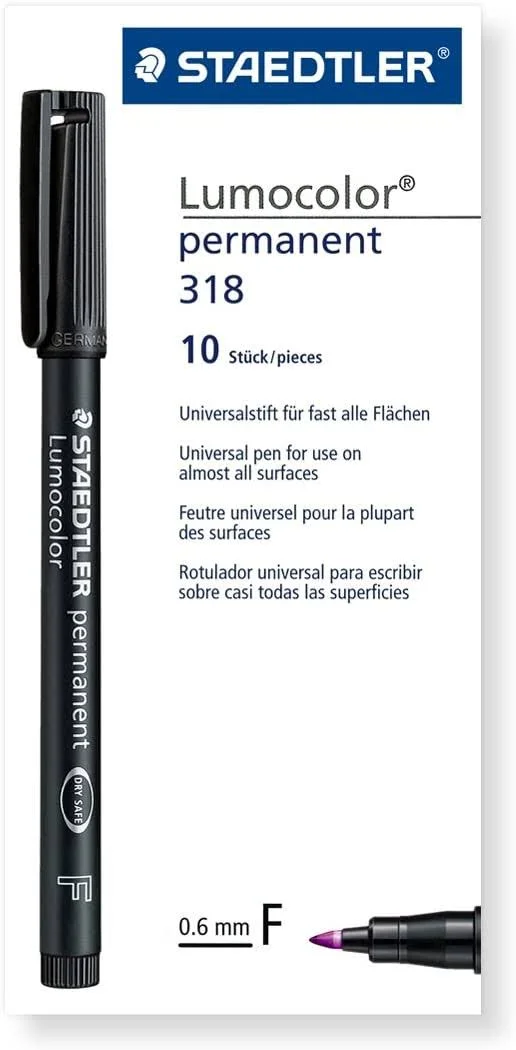 Lumocolor Perm OHP Marker Fine VI Box10