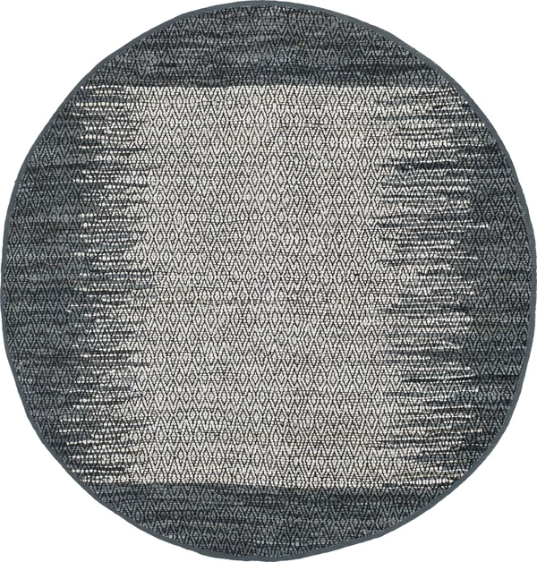 Safavieh Vintage Leather VTL387B 6&0x22 x 6&0x22 Round Light Grey, Charcoal Area Rug