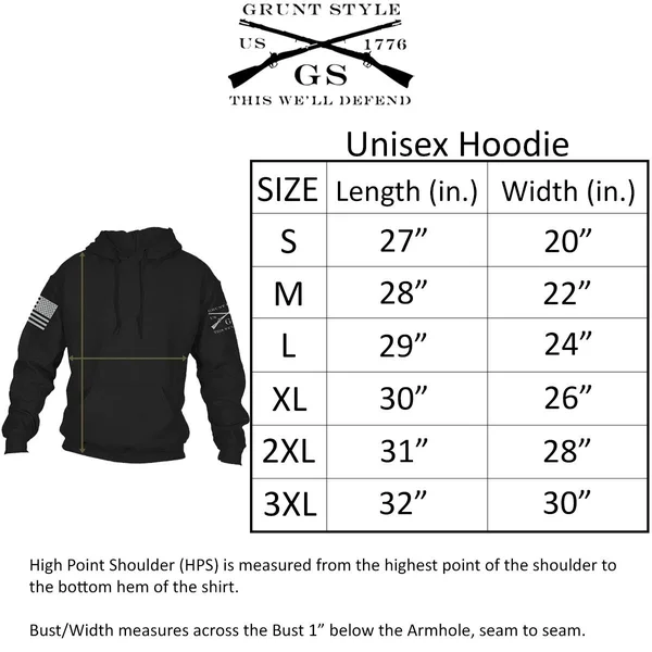 Grunt Style Full Color Flag Basic Pullover Hoodie - 3XL - Black
