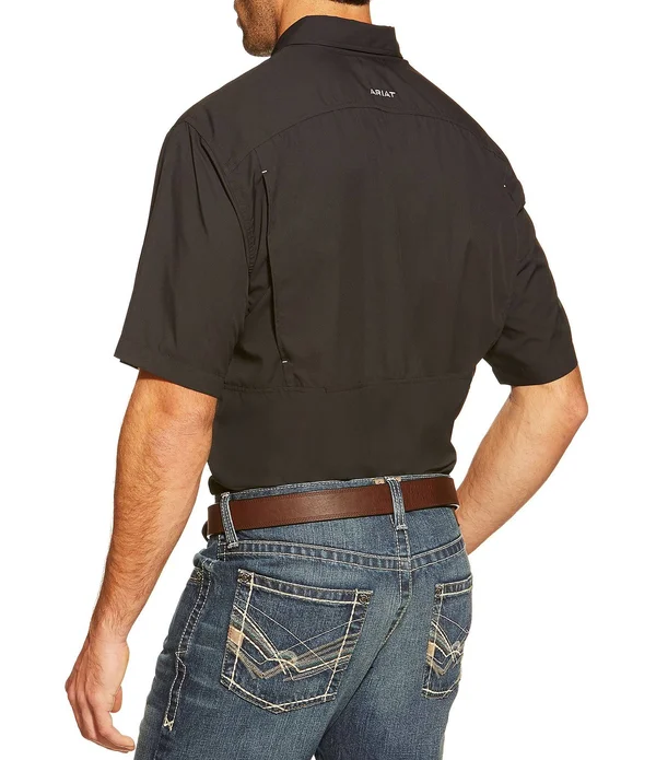 Ariat Men's VentTEK Performance Short Sleeve Shirt - Black