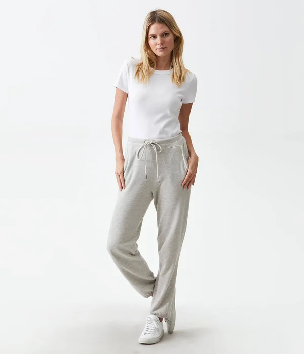 Women's Michael Stars Cozy Terry Sweatpants, Size Large - Green