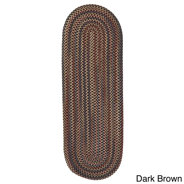 Copper Grove Coconino Braided Area Rug - 11& x 11& Round - Dark Brown