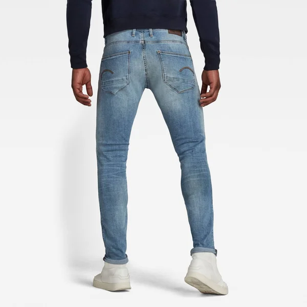 G-Star Raw Men Revend Skinny Jeans Medium Blue Size 30-36