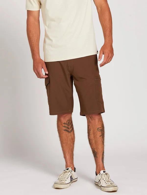 Volcom Surf N& Turf Dry Cargo Hybrid Shorts - Vintage Brown - Vintage Brown - 29