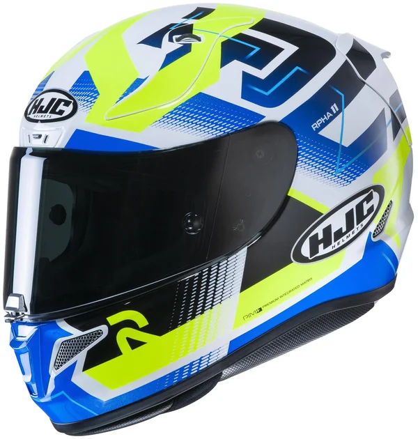 HJC RPHA 11 Pro Helmet - Nectus HI-VIZ/BLUE/WHITE - XX-Large