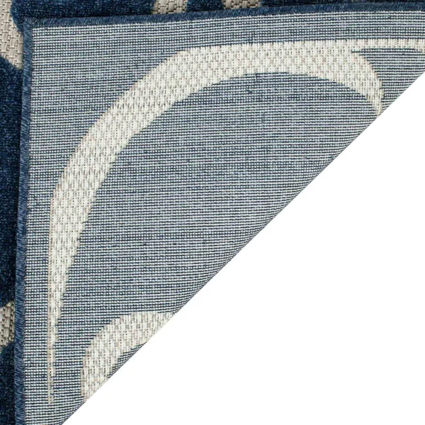Safavieh Cottage Cot927b 5&3x22 x 7&7x22 Navy - Creme Rug