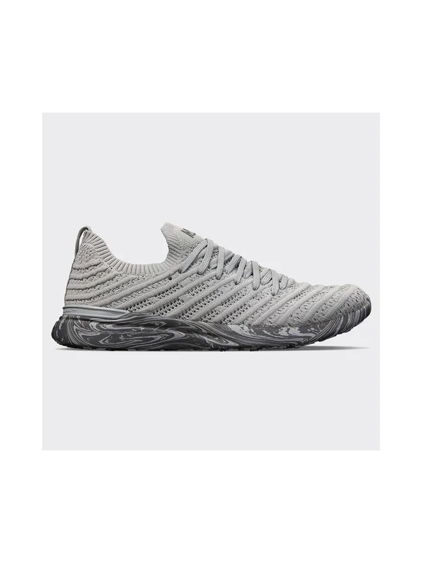 APL Women's TechLoom Wave Cement/Asteroid Marble Shoes in Size 7 - Athletic Propulsion Labs