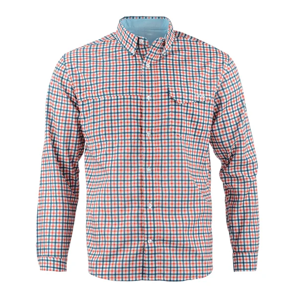 Huk Men's Tide Point Woven Plaid Long-Sleeve Shirt