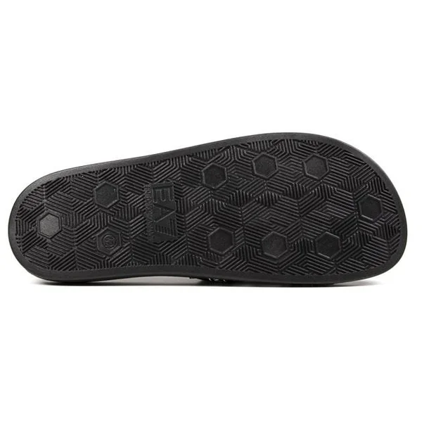 EA7 Slide Black Lounge Wear Sandals