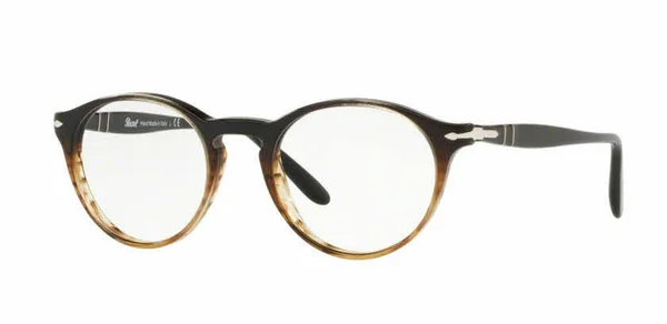 Persol PO3092V 9052 Grad Black Striped Brown