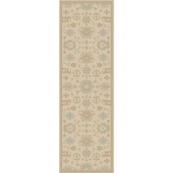 Art of Knot Gilgamesh Beige Traditional 2&6 inch x 8& Area Rug