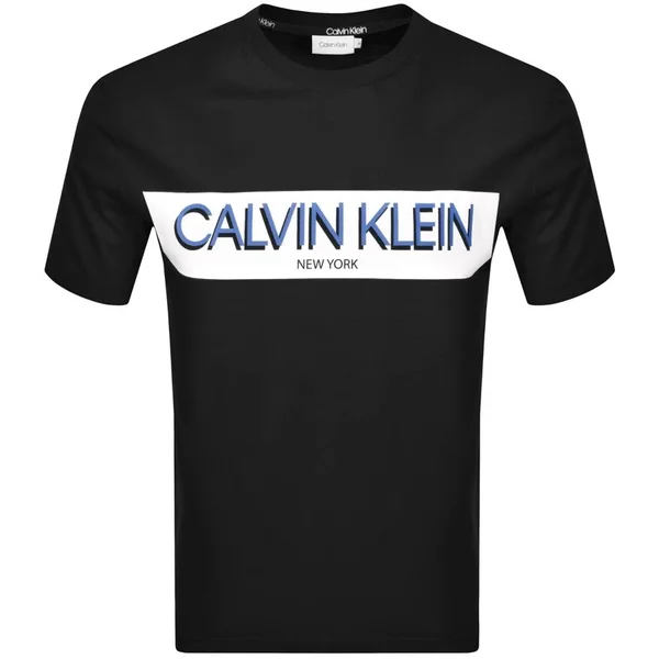 Calvin Klein Stripe Logo Cotton-jersey T-Shirt