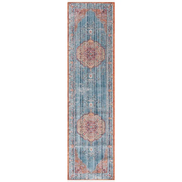 2&2x22 x 10& Runner Area Rug - Blue, Safavieh