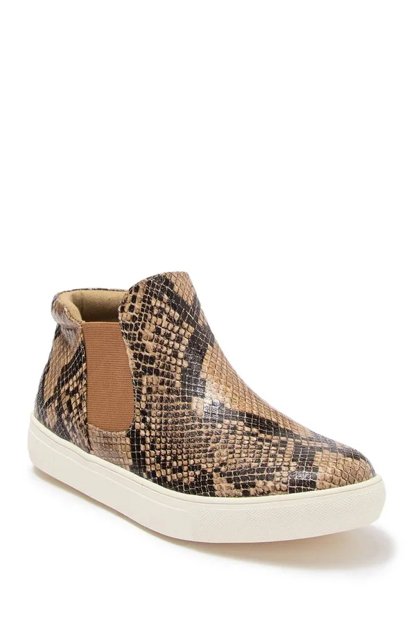 Matisse Women's Harlan Sneaker Tan Snake, 7