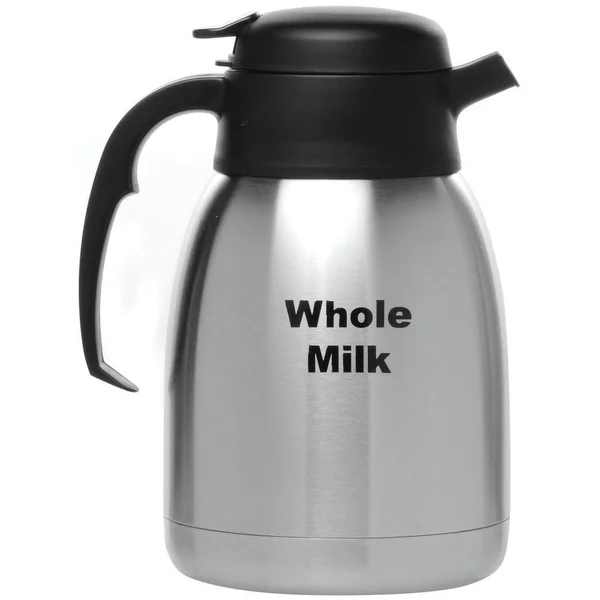 Service Ideas FVP15SKIMET Steelvac Carafe - Skim Milk Etched, 1.5 L