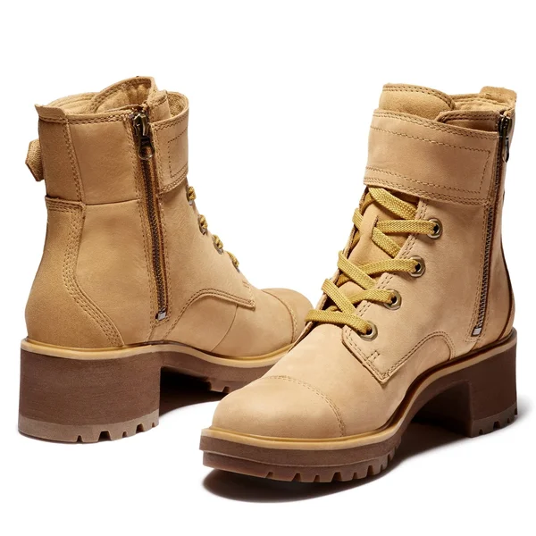 Timberland Women's Kori Park Buckle Boots, Wheat Nubuck, 7
