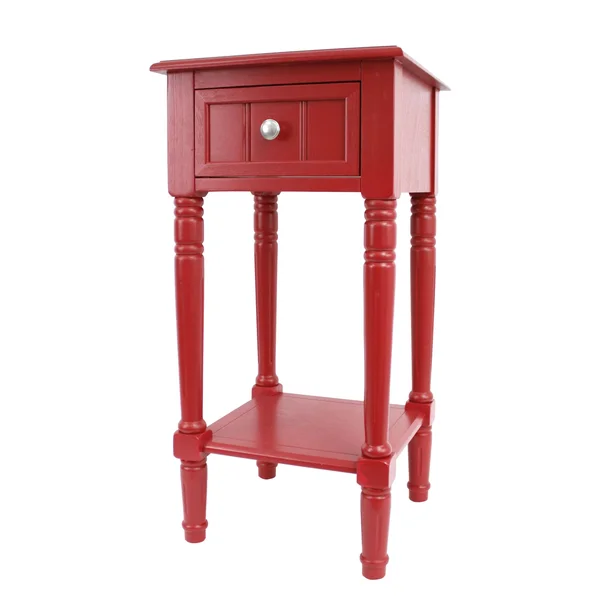 Decor Therapy Square Accent Table - Red, 14 x 14 x 28 in