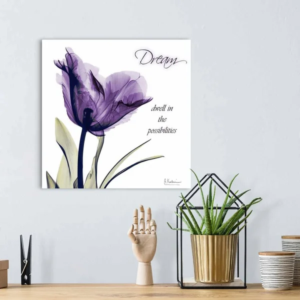 Tulip Dream X-Ray Photography, Canvas Wall Art, 16x16, Great Big Canvas