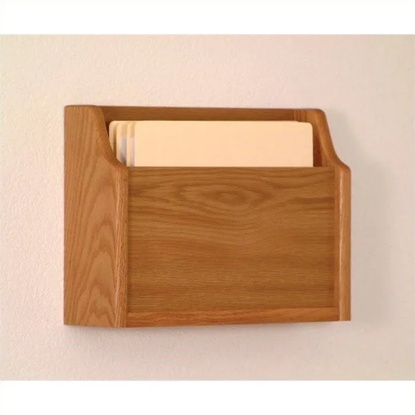 Pemberly Row Deep Pocket File Holder in Medium Oak - PR-451812