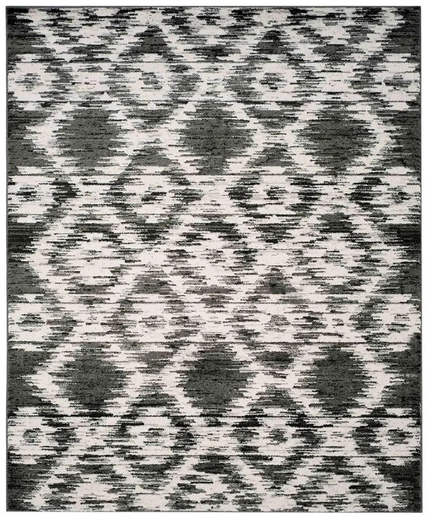 Safavieh Charcoal/Ivory Adirondack 10 ft x 14 ft Area Rug