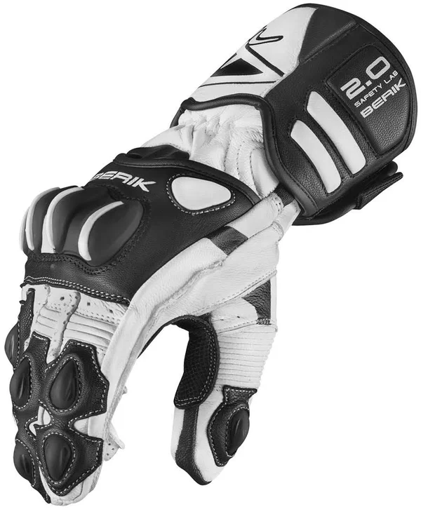 Berik Thunar Evo Motorcycle Gloves - black-white, Size 2XL
