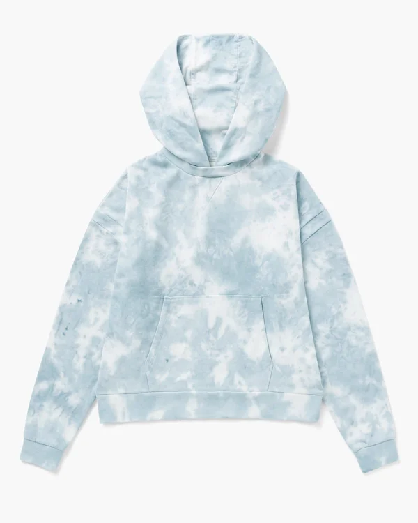 Richer Poorer - Recycled Fleece Hoodie, Blue Mirage Large