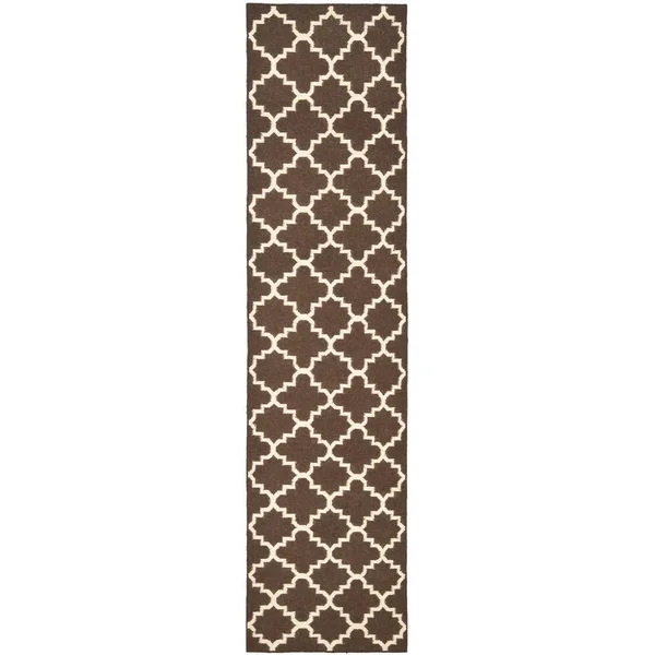 Safavieh Dhurries Light Green/Ivory 8 ft. x 8 ft. Square Area Rug