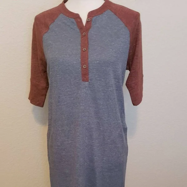 Prana Cozy Up Henley Dress - Women's Vintage Blue Heather - Xs