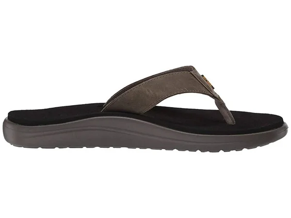 Teva Men's Voya Flip Leather - Dark Olive - 12