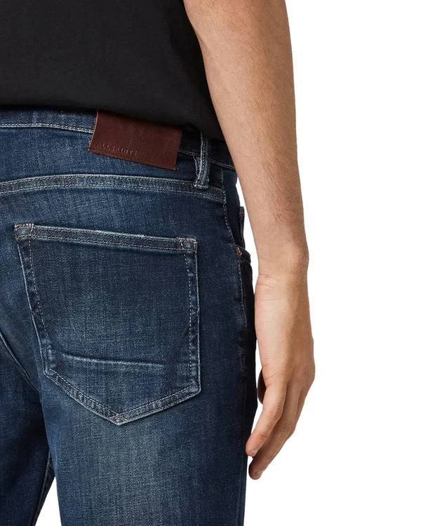 Allsaints Men's Cigarette Skinny Fit Jeans - Blue - Size 36