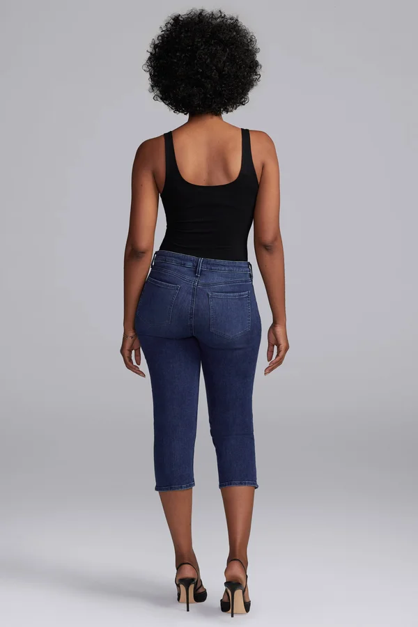 Women's Curves 360 by Nydj Slim Straight Capri Jeans 5437697 - 00 - Habana