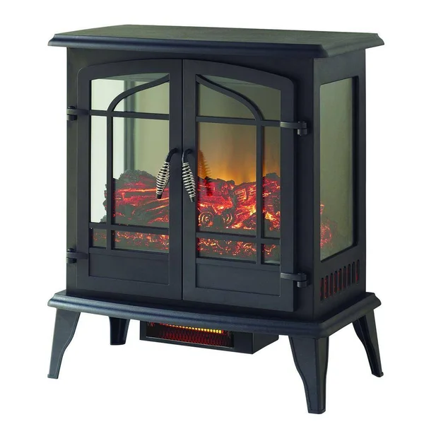 Legacy 1 - 000 Sq. ft. Panoramic Infrared Electric Stove in Black