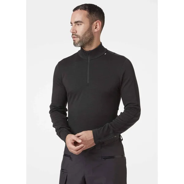 Helly Hansen Lifa Merino Lightweight 1/2 Zip Medium - Black