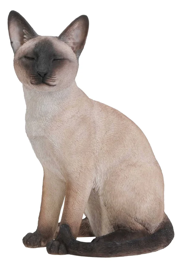 Sitting Siamese Cat Statue
