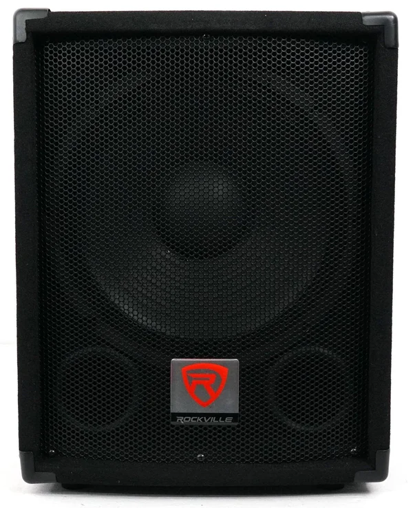 Rockville SBG1128 12x22 600 Watt Passive Pro DJ Subwoofer, MDF Cabinet/Pole Mount