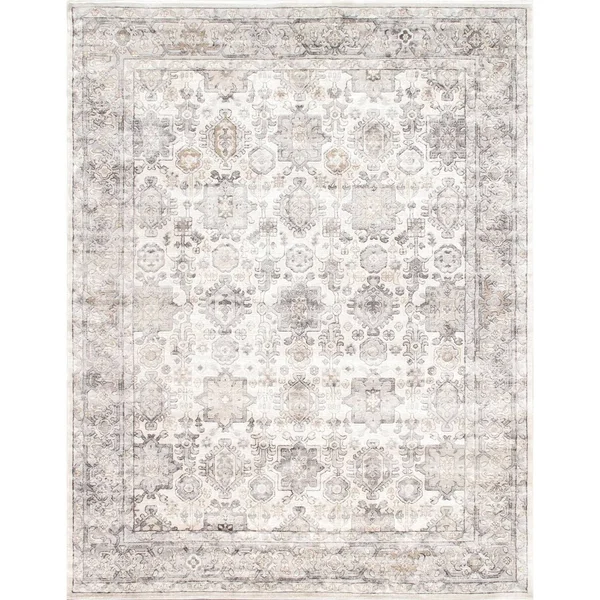 Pasargad Home PRC-1022IG 5x7 5 x 7 ft. Amadeus Design Power Loom Area Rug Ivory