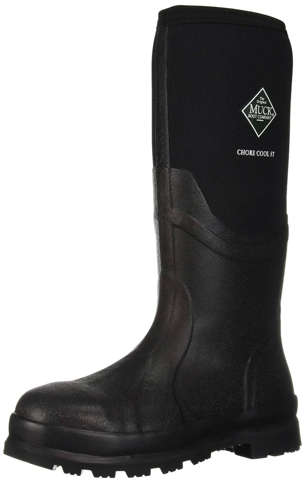 Muck Men's Chore Cool Steel Toe Boots Black 7