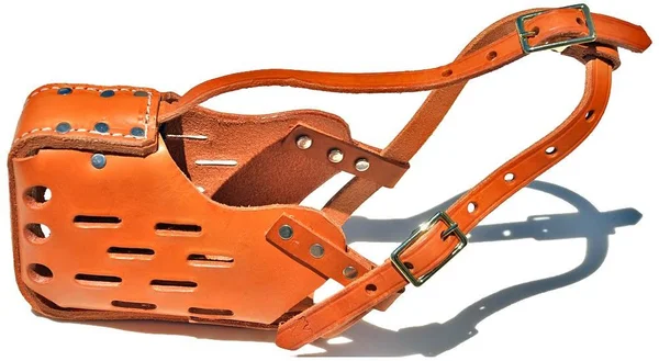 Signature K9 Standard Leather Muzzle, Medium, Tan