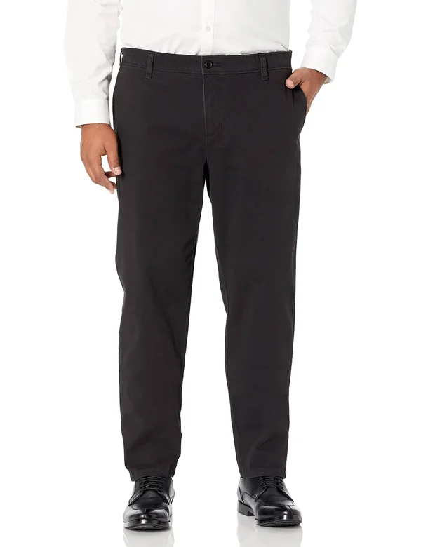 Dockers Men's Big & Tall Smart 360 Flex Ultimate Chino Pants, Size: 52 x 32, Black