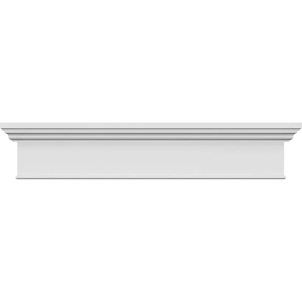 147 inch Bottom Width x 151 inch Top Width x 7 1/4 inchh x 1 inchp - Craftsman Crosshead with Bottom Trim