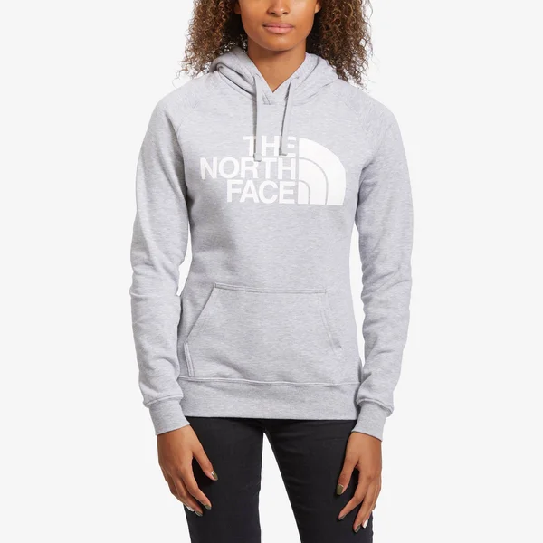 The North Face Half Dome Pullover Hoodie - Women's TNF Light Grey Heather/TNF White - Xs