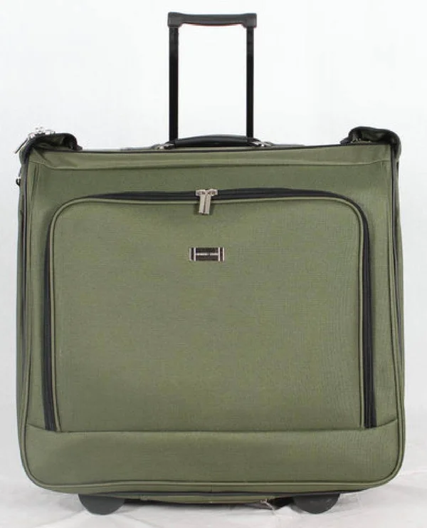 Geoffrey Beene Olive Green Rolling Garment Carrier