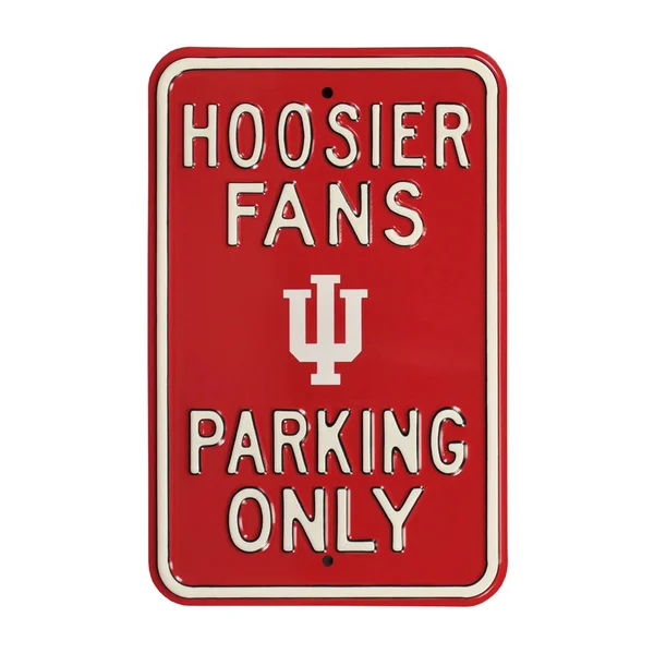 Crimson Indiana Hoosiers 12x22 x 18x22 College Parking Sign