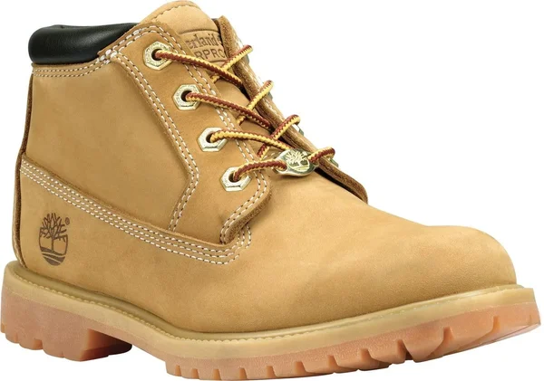 Timberland Nellie Waterproof Chukka Yellow - Womens Sneakers, Size US 6.5 - Color Wheat Nubuck with Black Collar