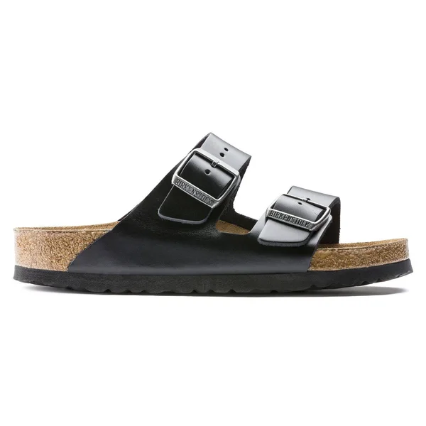 Birkenstock Unisex Arizona Soft Footbed Black Amalfi Leather - 0055233 Size 37-M Black Amalfi